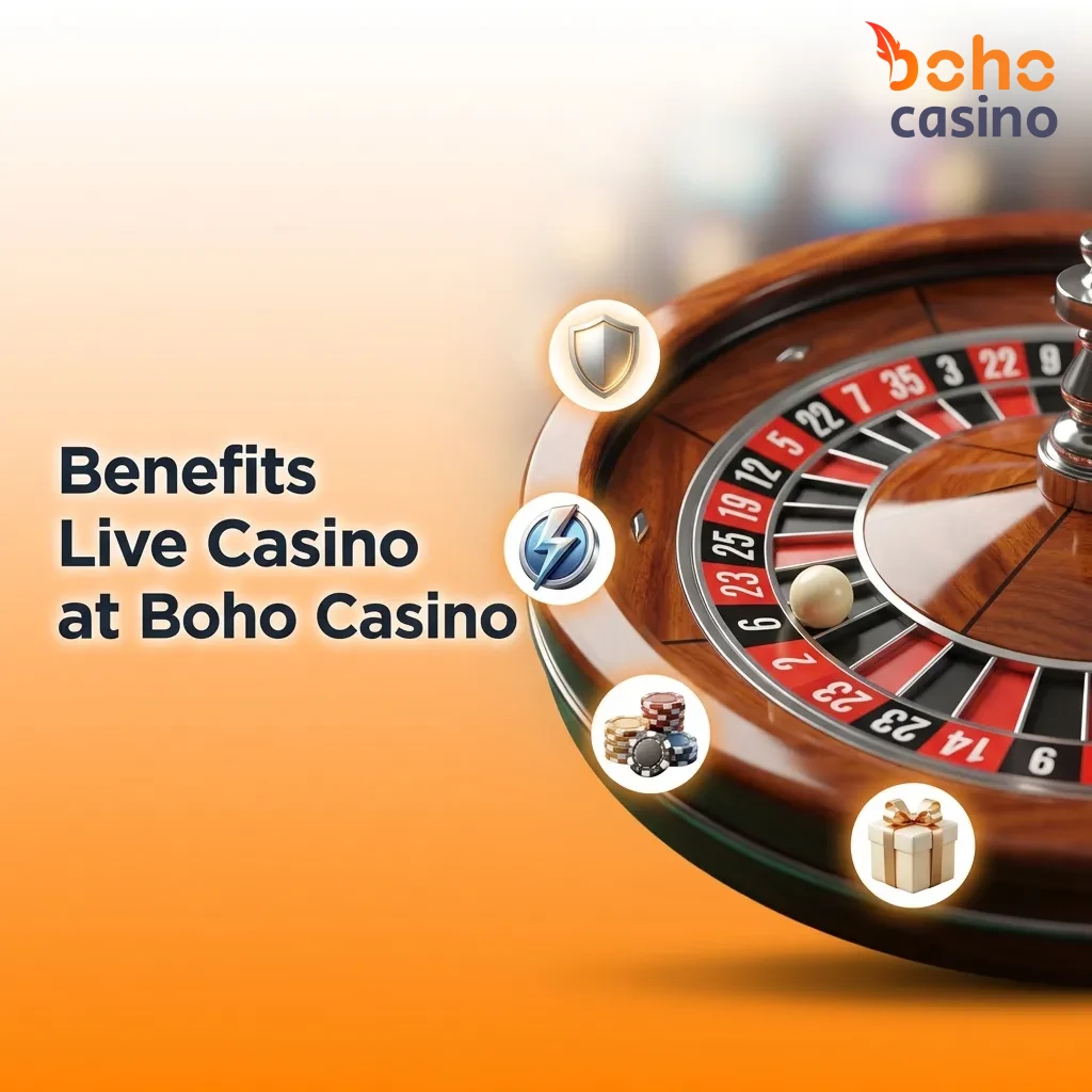 Live casino games at Boho Casino with real dealers, HD streaming, and social interaction for Australian players.