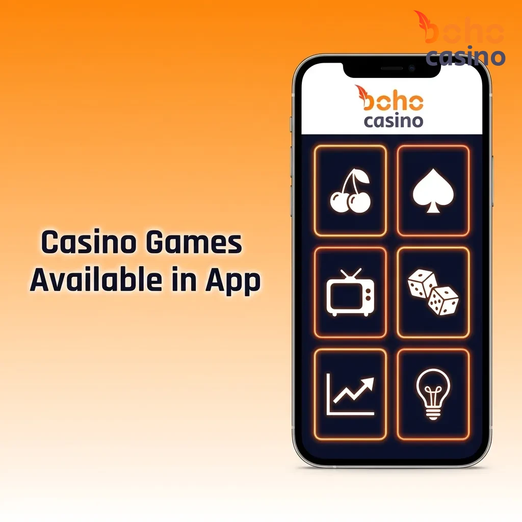 Boho Casino mobile app showing 3,000+ games including slots, live dealer, table games, jackpots, and poker from top providers
