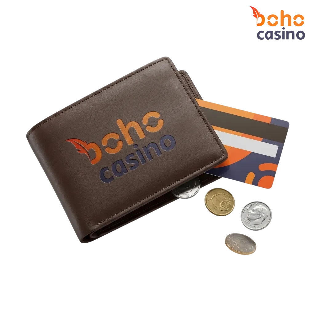 Boho Casino payment methods table showing deposit and withdrawal options for Australian players including limits and bonuses